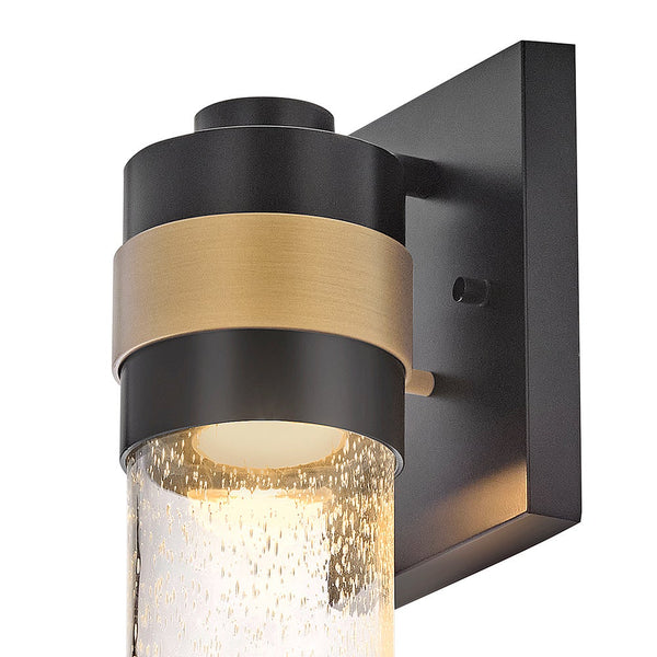 Surileen 5" One Light Small Wall Mount Lantern, Black