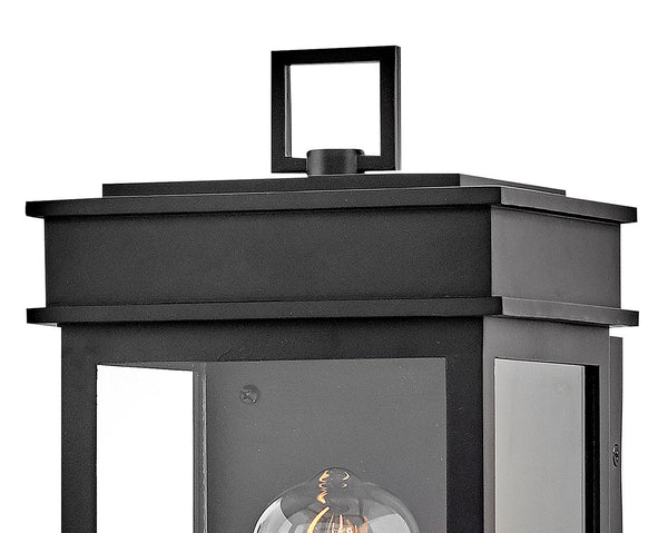 Mavia 6" One Light Small Wall Mount Lantern, Black