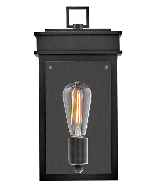 Mavia 6" One Light Small Wall Mount Lantern, Black
