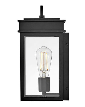 Mavia 6" One Light Small Wall Mount Lantern, Black