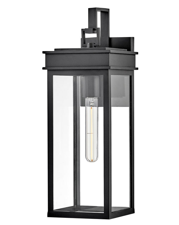Mavia 6" One Light Medium Wall Mount Lantern, Black