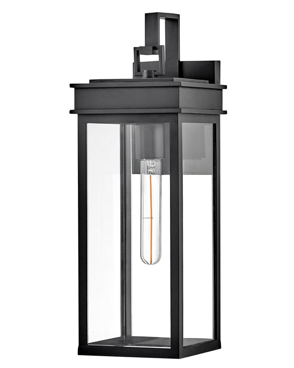 Mavia 6" One Light Medium Wall Mount Lantern, Black