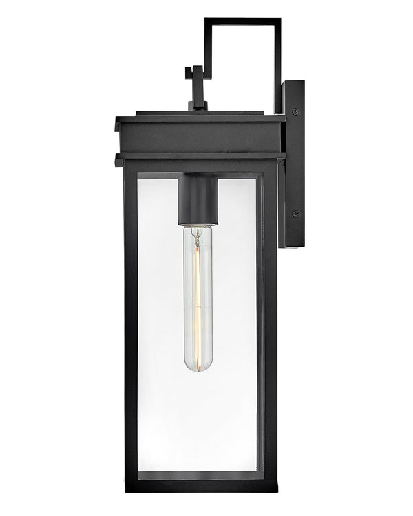 Mavia 6" One Light Medium Wall Mount Lantern, Black
