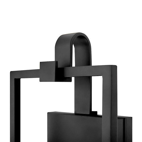 Xalen 7" One Light Medium Wall Mount Lantern, Black