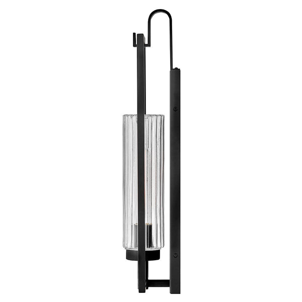 Xalen 7" One Light Medium Wall Mount Lantern, Black