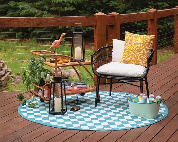 Xara 7" Medium Decorative Lantern, Black