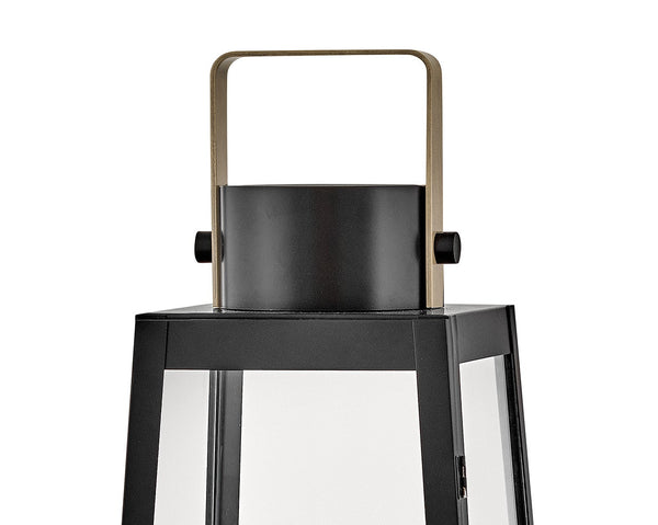 Xara 10" Large Decorative Lantern, Black