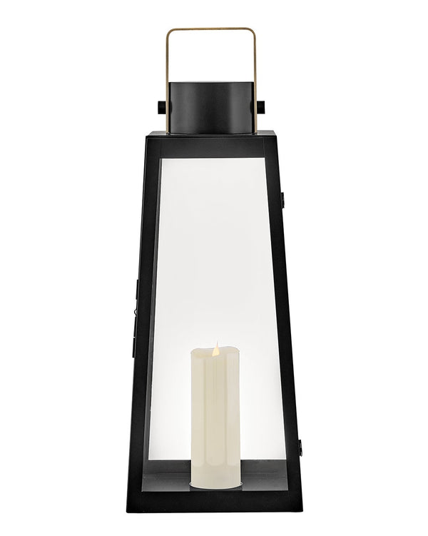 Xara 10" Large Decorative Lantern, Black
