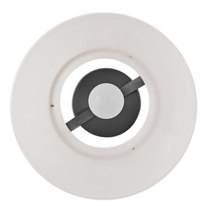 Elra 12" One Light Medium Semi-Flush Mount, Black