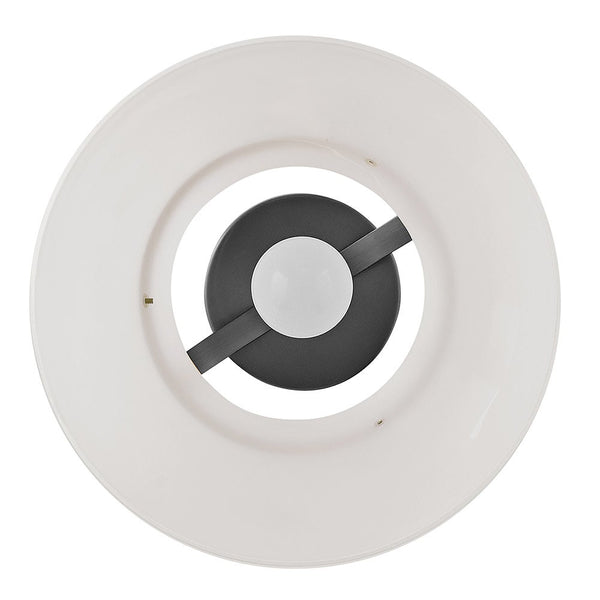 Elra 12" One Light Medium Semi-Flush Mount, Black