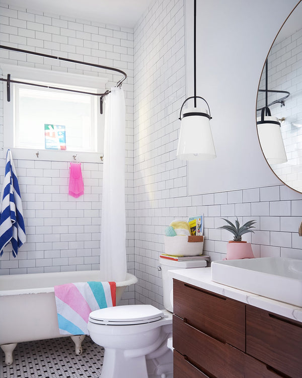 Elra 11" Small Single Light Pendant, Black