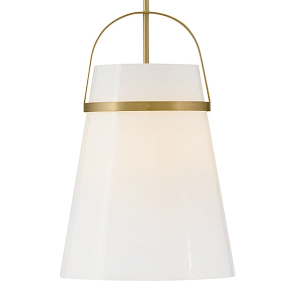 Elra 14" One Light Medium Pendant, Lacquered Brass