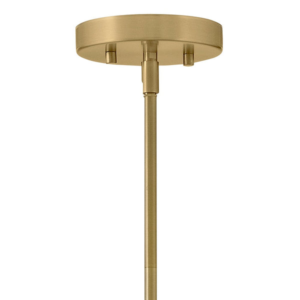 Elra 14" One Light Medium Pendant, Lacquered Brass