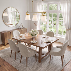 Elra 38" One Light Large Linear Chandelier, Lacquered Brass