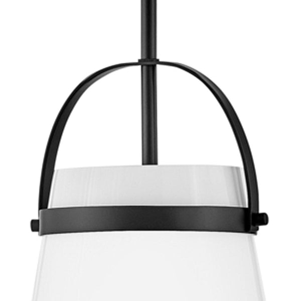 Elra 9" Small Single Light Convertible Pendant, Black