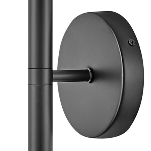 Vara 5" Two Lights Medium Tall Sconce, Black