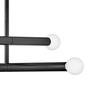 Vara 16" Four Lights Medium Convertible Pendant, Black