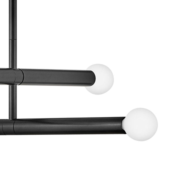 Vara 16" Four Lights Medium Convertible Pendant, Black