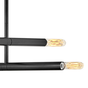 Vara 16" Four Lights Medium Convertible Pendant, Black