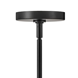 Vara 24" Ten Lights Medium Multi Tier Convertible Chandelier, Black