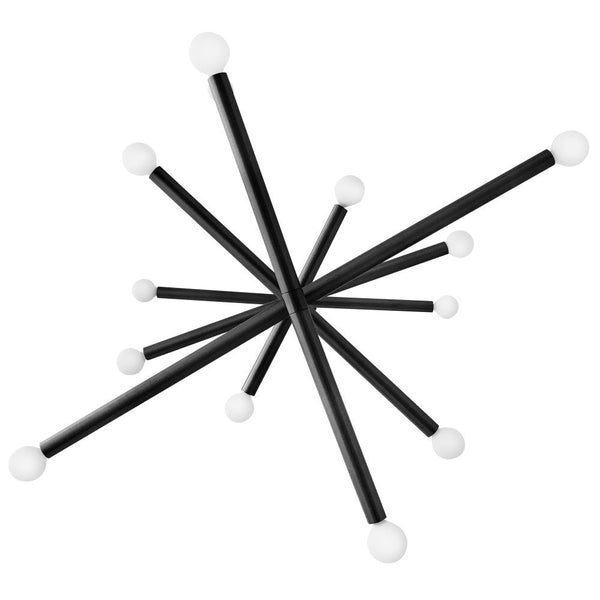 Vara 31" Fourteen Lights Large Multi Tier, Black