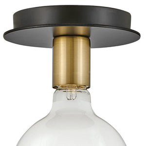 Elan 5" Extra Small Single Light Flush Mount, Lacquered Brass
