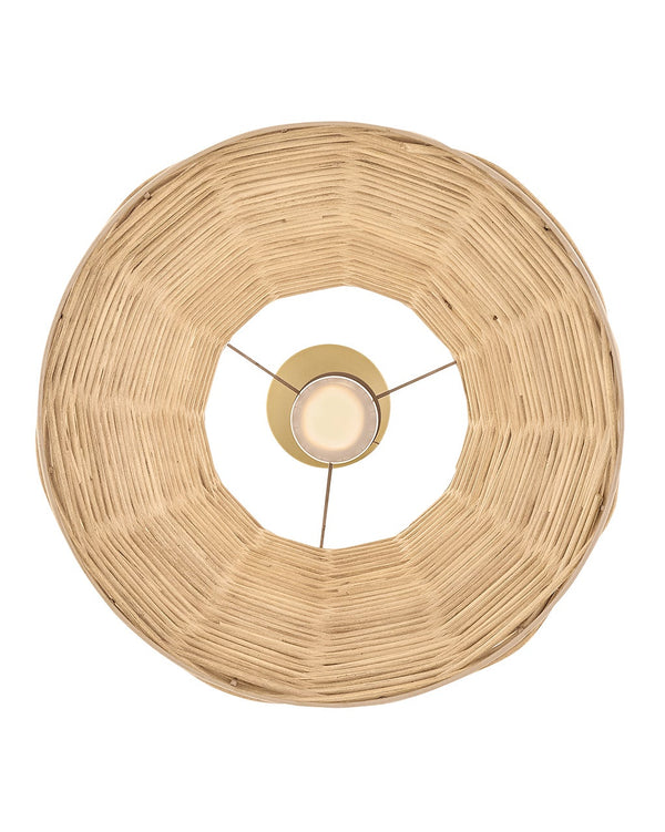 Fawyn 14" One Light Medium Pendant, Lacquered Brass