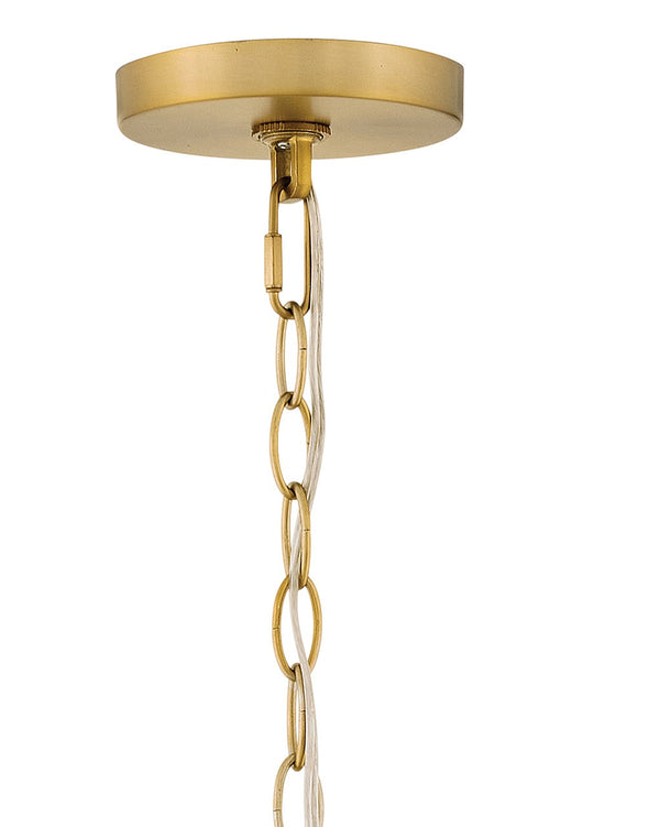 Fawyn 14" One Light Medium Pendant, Lacquered Brass