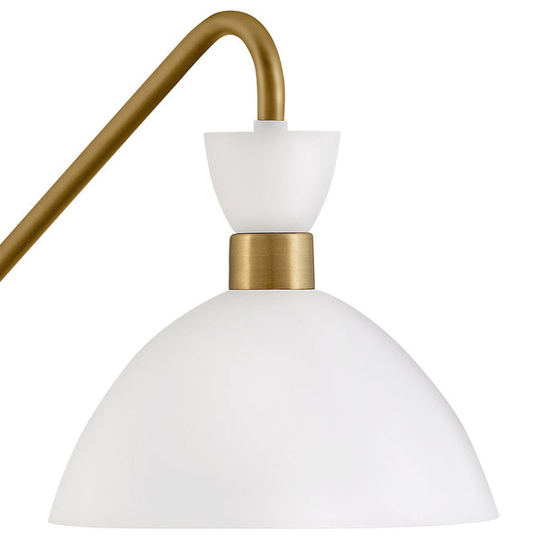 Quaelle 8" Medium Single Light Plug-in Sconce, Matte White