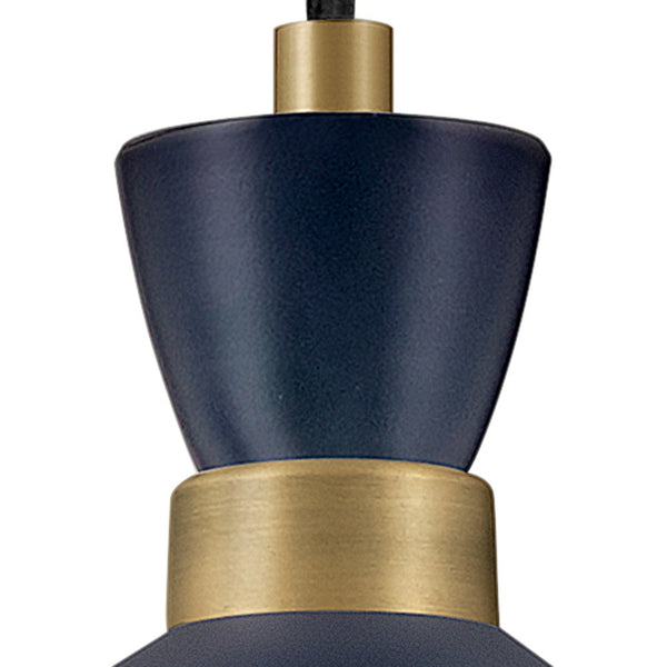 Quaelle 13" Medium Single Light Convertible Pendant, Matte Navy