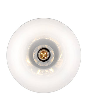 Cason 11" One Light Small Flush Mount, Black / Cased Opal Glass