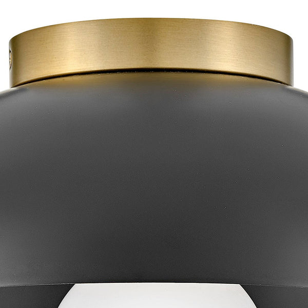 Cason 11" One Light Small Flush Mount, Black