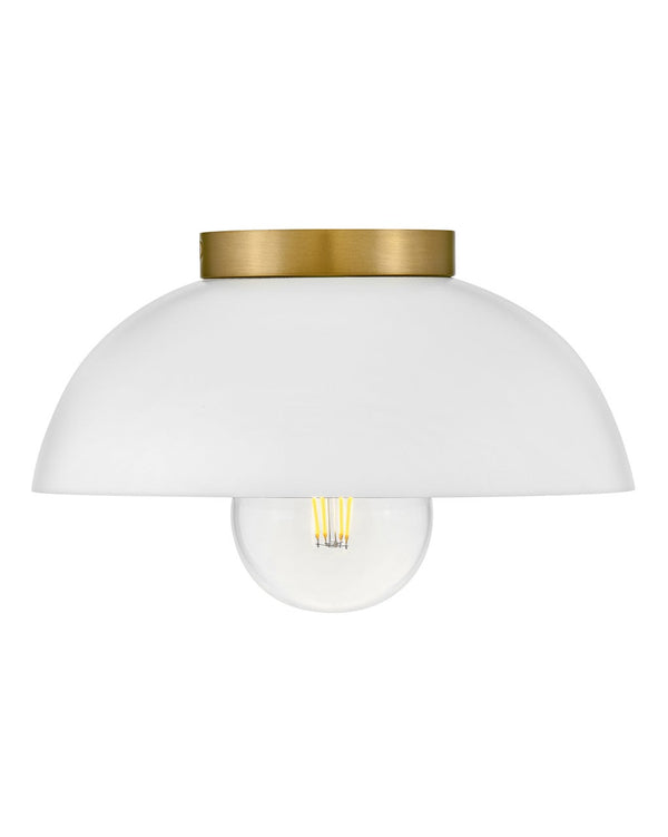 Cason 11" One Light Small Flush Mount, Matte White