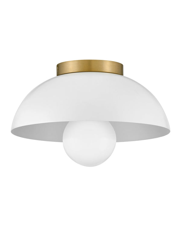 Cason 11" One Light Small Flush Mount, Matte White