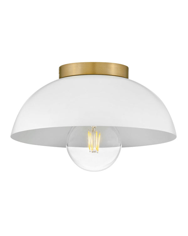 Cason 11" One Light Small Flush Mount, Matte White