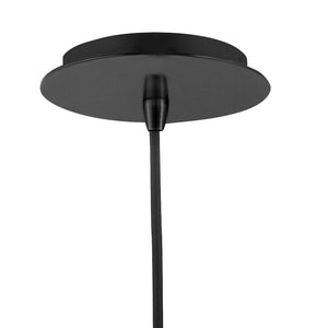 Elar 8" Small Single Light Convertible Pendant, Black