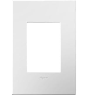 adorne® AWP1G3WHW4 Gloss White-on-White One-Gang-Plus Screwless Wall Plate with Microban®