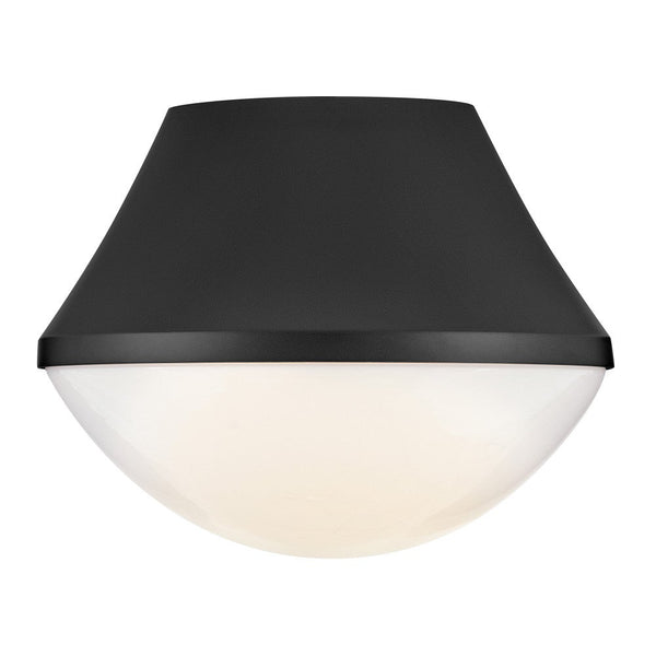 Naiel 11" One Light Small Flush Mount, Black
