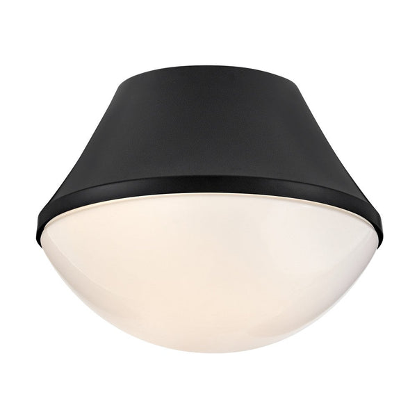 Naiel 11" One Light Small Flush Mount, Black