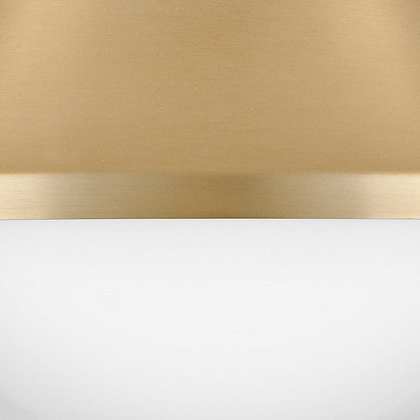 Naiel 11" One Light Small Flush Mount, Lacquered Brass