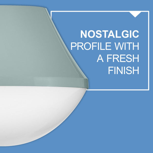 Naiel 11" One Light Small Flush Mount, Seafoam