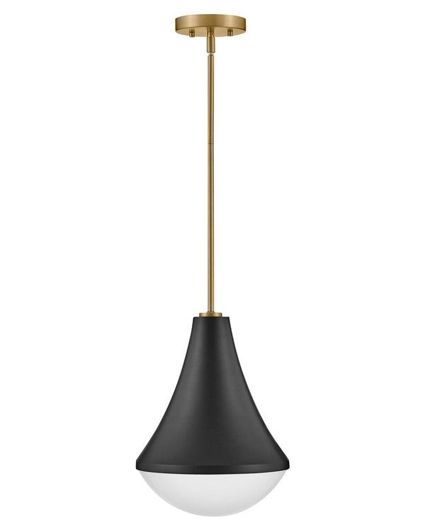 Naiel 11" One Light Small Pendant, Black