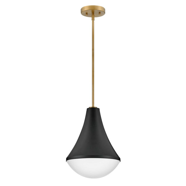 Naiel 11" One Light Small Pendant, Black