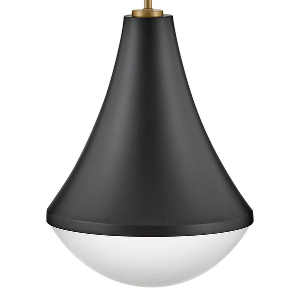 Naiel 11" One Light Small Pendant, Black