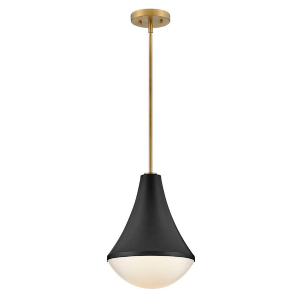 Naiel 11" One Light Small Pendant, Black
