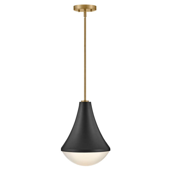 Naiel 11" One Light Small Pendant, Black