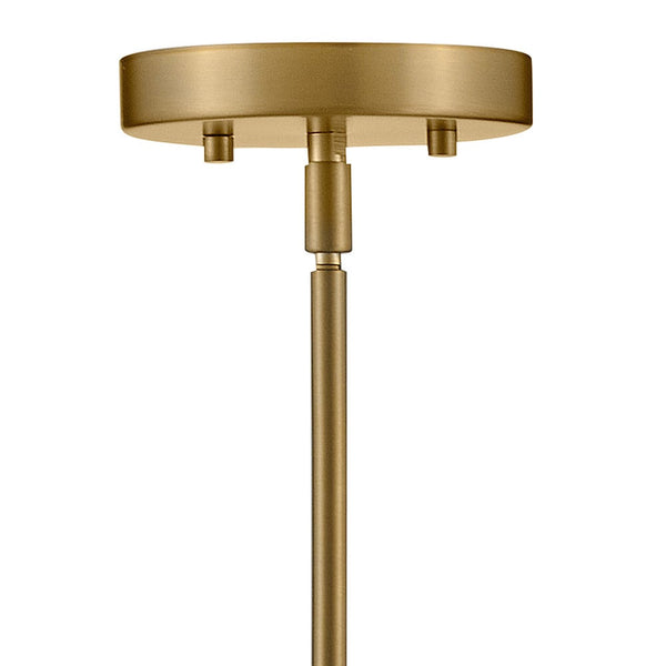 Naiel 11" One Light Small Pendant, Lacquered Brass