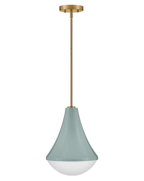 Naiel 11" One Light Small Pendant, Seafoam