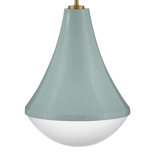Naiel 11" One Light Small Pendant, Seafoam