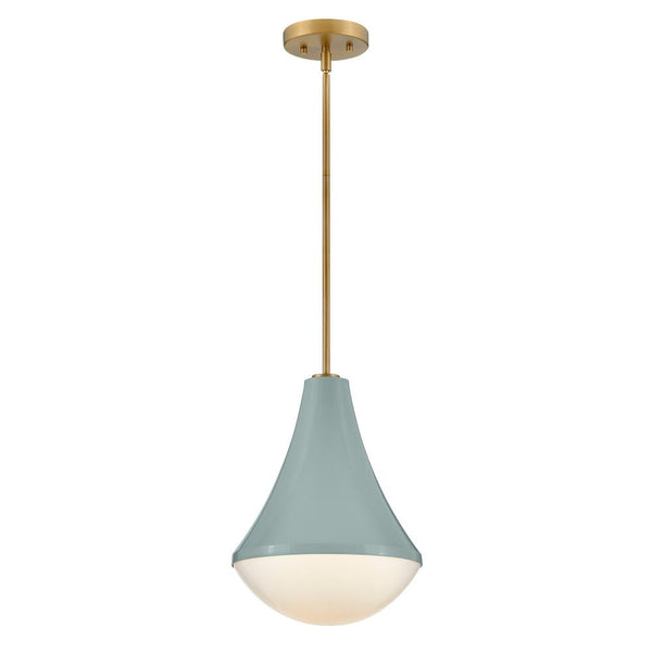 Naiel 11" One Light Small Pendant, Seafoam